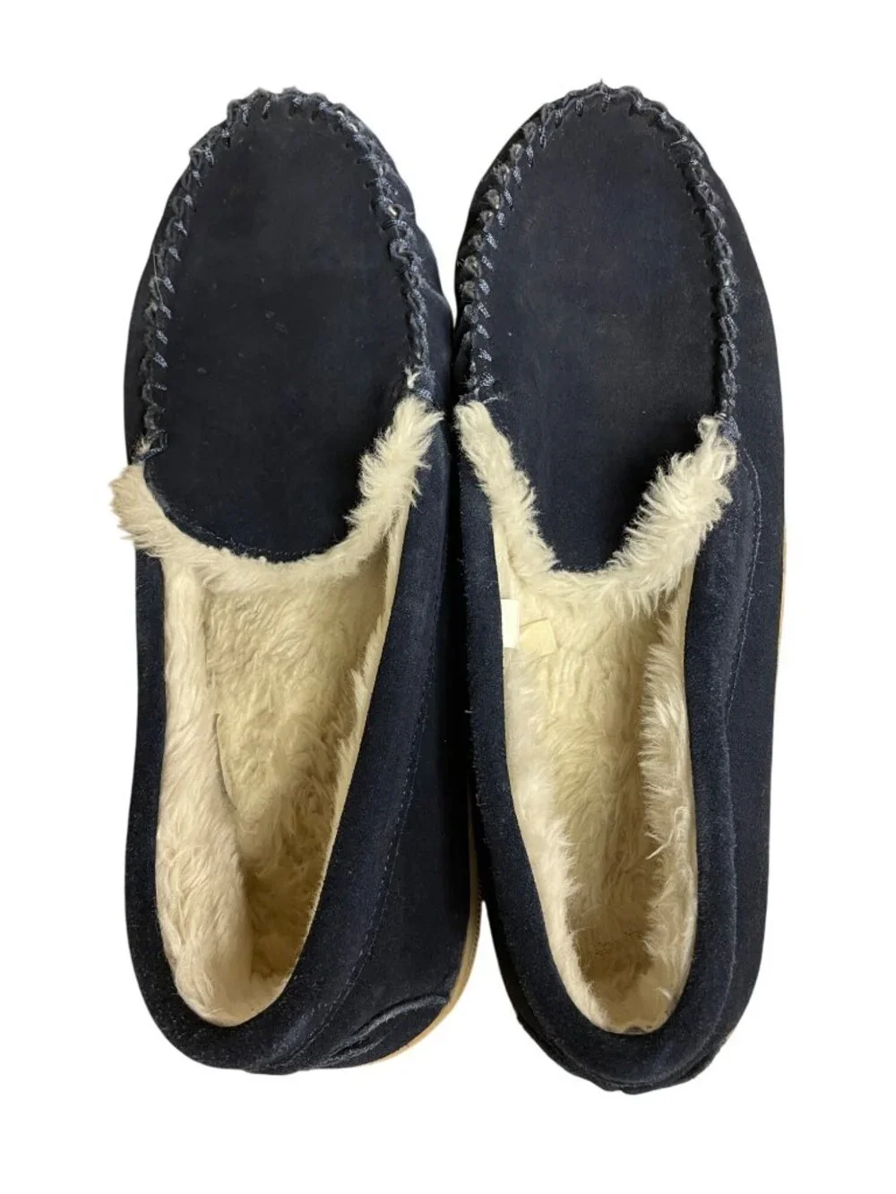J. Crew Men's Suede Slippers Navy Blue Sz 11 BL639